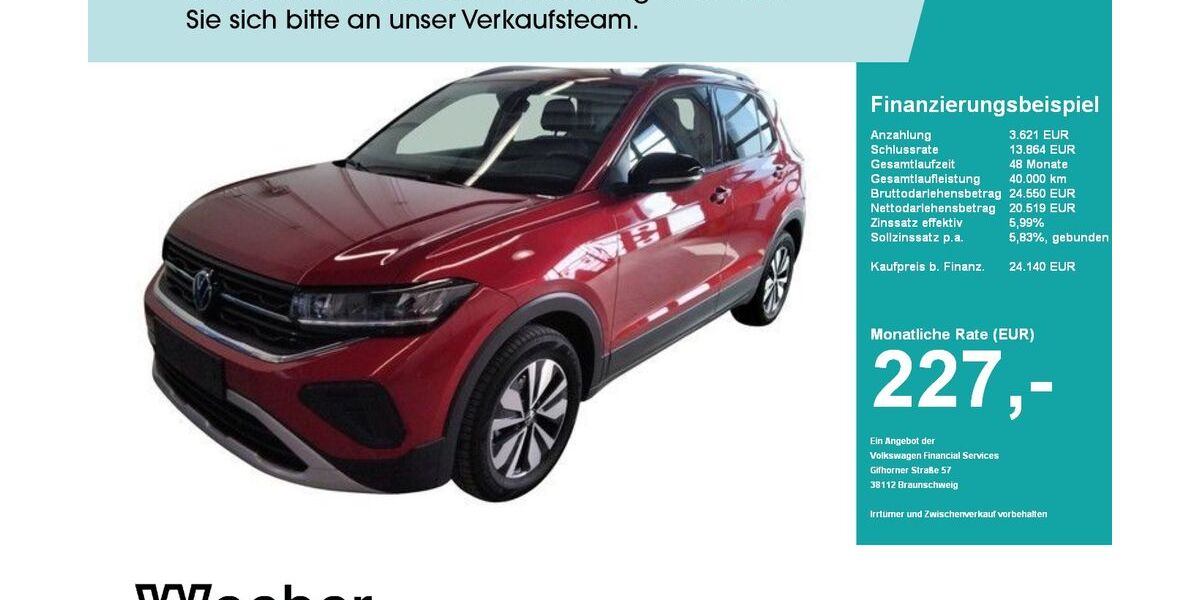 VW T-Cross 10.782 km 24.140 &euro; Leonberg 71229