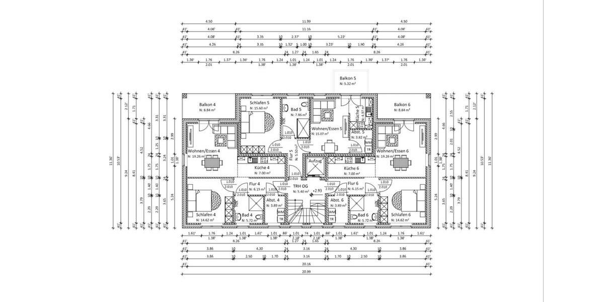 Etagenwohnung Edewecht - 20 Zimmer, 525 m&sup2;, 2.149.000&euro; | Angebot:25237091