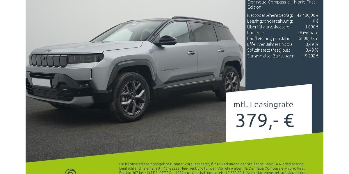 Jeep Compass 1.600 km 41.530 &euro; Münster - Amelsbüren 48163