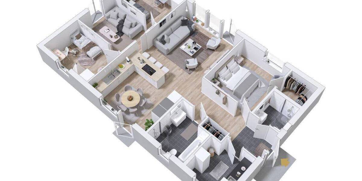 Einfamilienhaus Burg Stargard Gramelow - 5 Zimmer, 116 m&sup2;, 423.500&euro; | Angebot:25727499