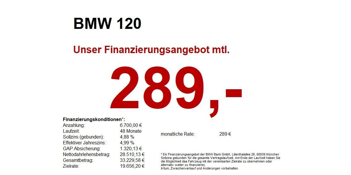 BMW 120 8.750 km 33.690 &euro; Marktsteft 97342