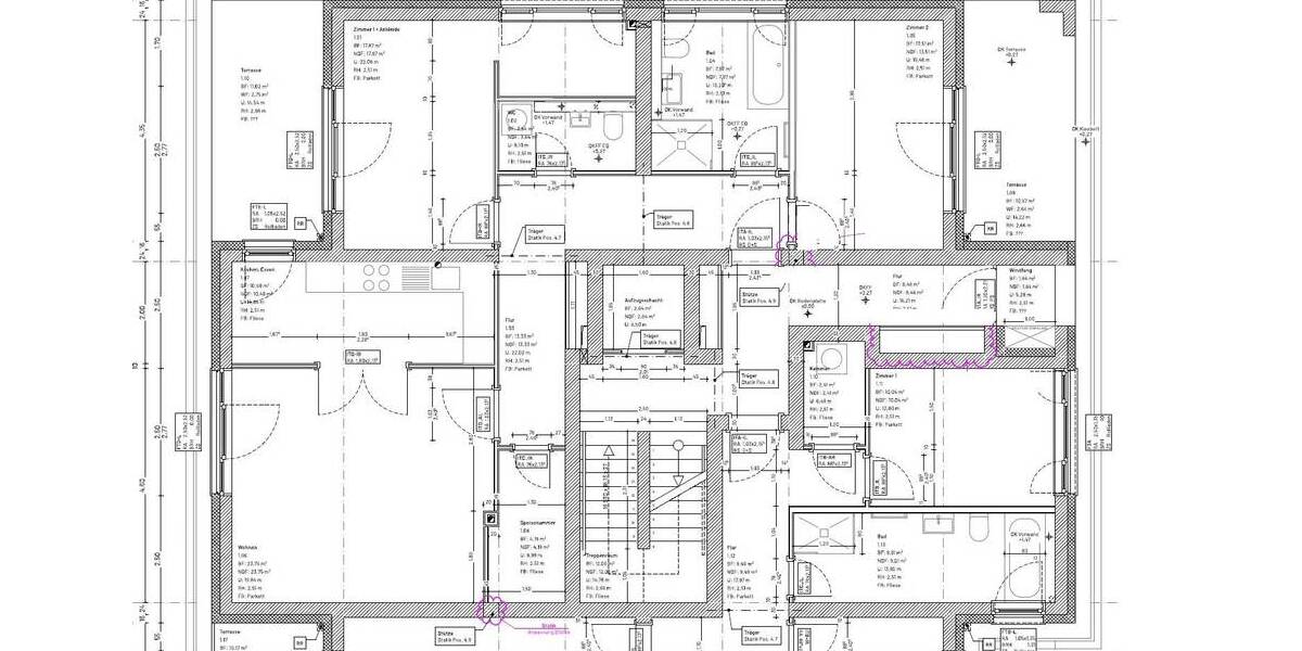 Etagenwohnung Halle (Saale) Heide Süd - 3 Zimmer, 98 m&sup2;, 1.331&euro; | Angebot:26388898