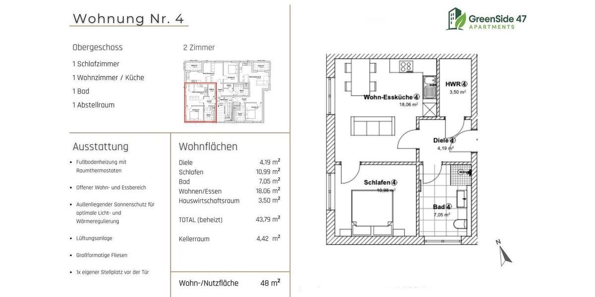 Etagenwohnung Attendorn - 2 Zimmer, 50 m&sup2;, 700&euro; | Angebot:26338389