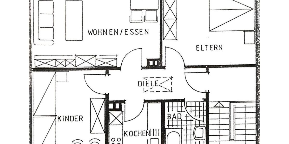 Wohnen im Grünen: Obergeschoss, sehr ruhig, mit Garten 3 zimmer
