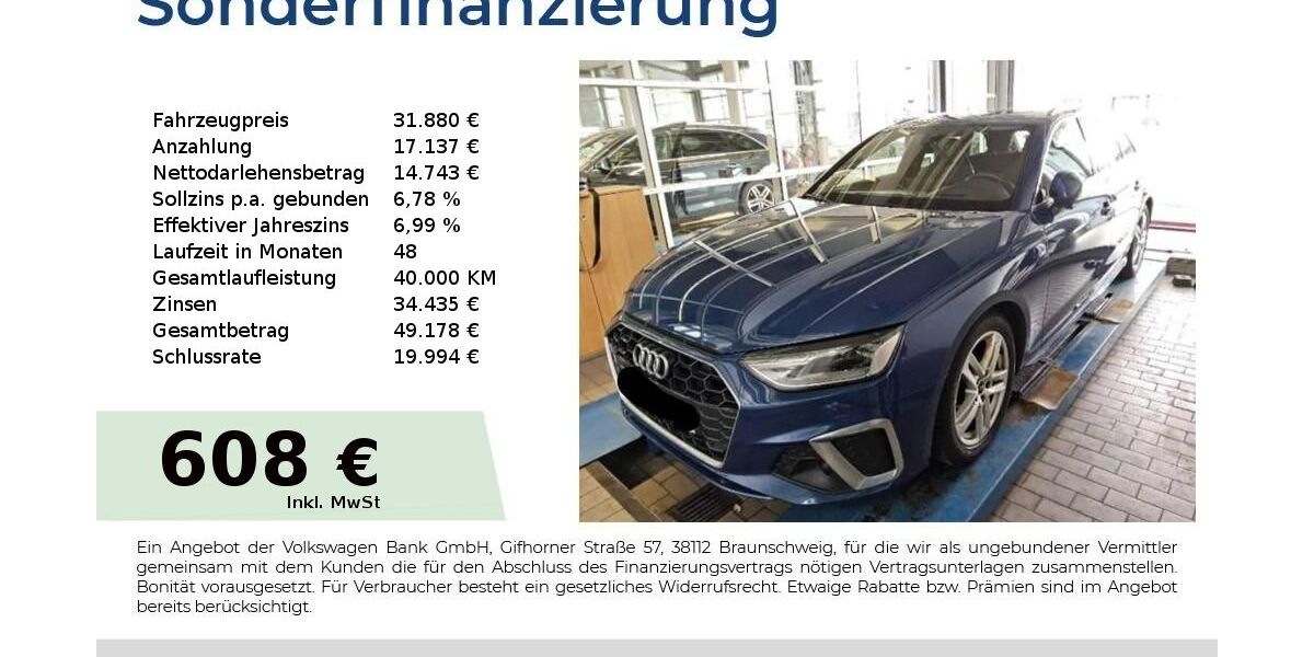 Audi A4 125.050 km 31.880 &euro; Nürnberg 90431