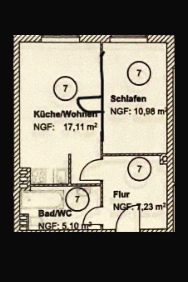 Sanierte Sanierte 2-Zimmer-Wohnung in Hannover Linden-Nord