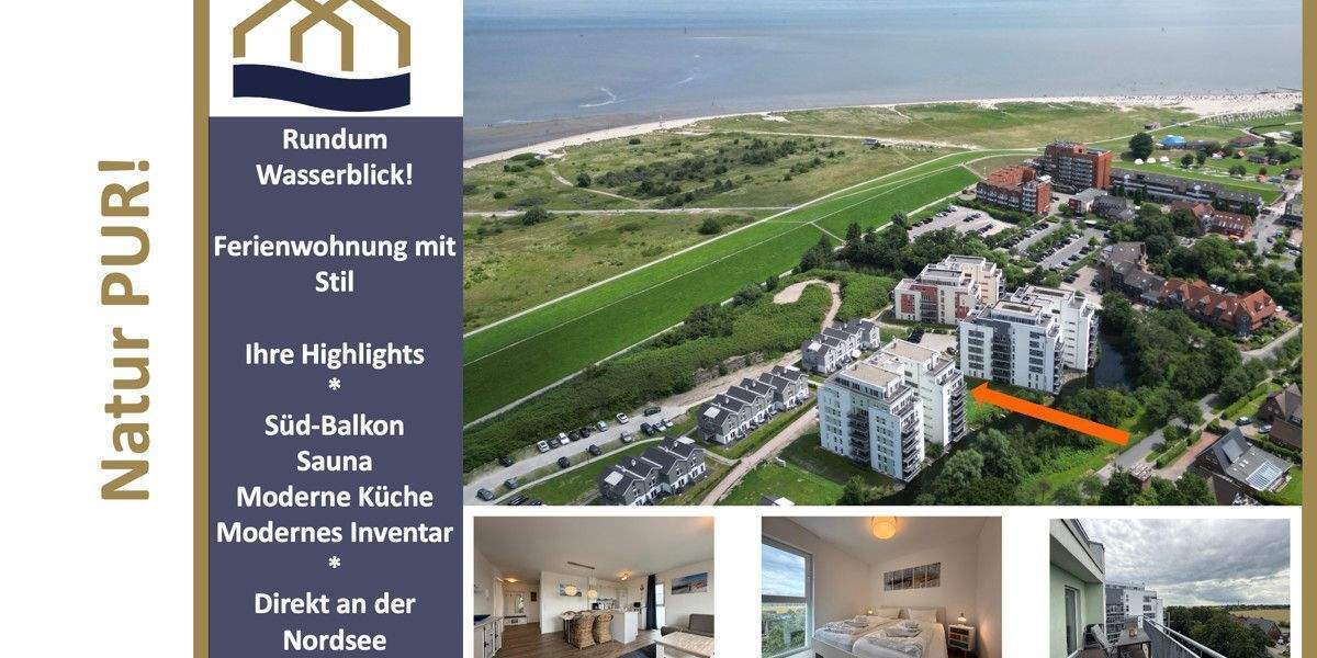 Etagenwohnung Wangerland Schillig - 3 Zimmer, 78 m&sup2;, 339.000&euro; | Angebot:24736272