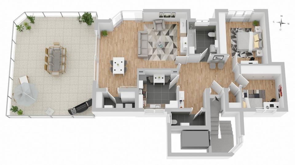 Einfamilienhaus Warendorf - 3 Zimmer, 115 m&sup2;, 1.250&euro; | Angebot:26422036