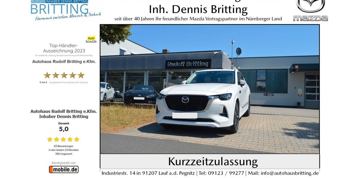 Mazda CX-60 5.000 km 54.890 € Lauf 91207