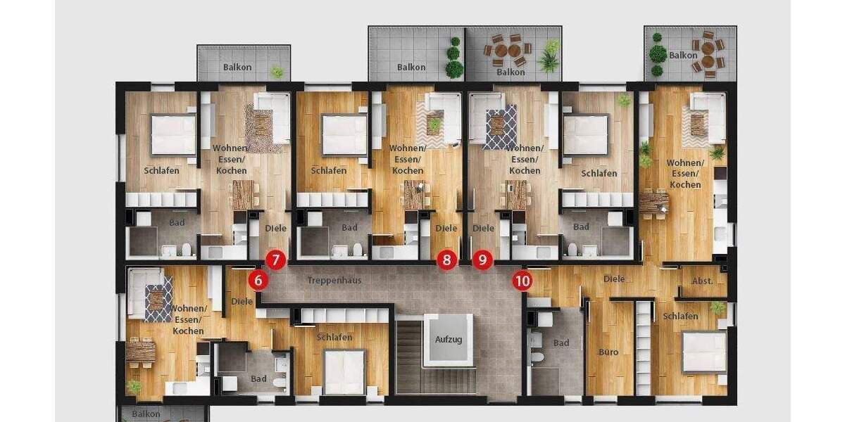 Etagenwohnung Nabburg - 2 Zimmer, 49 m&sup2;, 231.000&euro; | Angebot:25675954