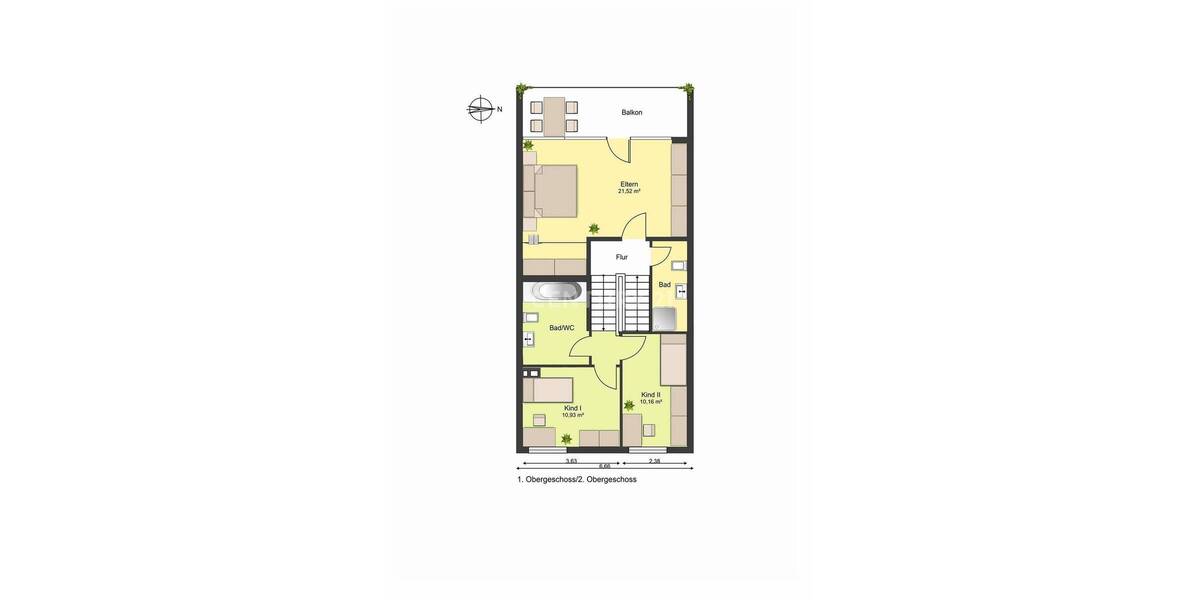 Reihenmittelhaus Wilhelmshaven Aldenburg - 4 Zimmer, 129 m&sup2;, 185.500&euro; | Angebot:26107486