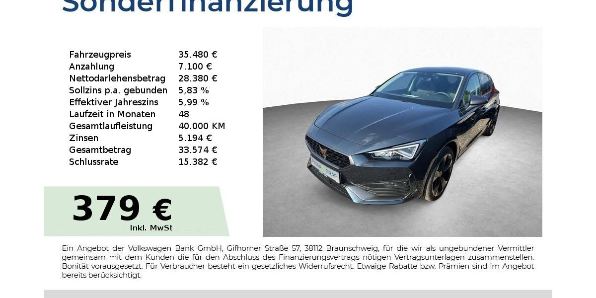 Cupra Leon 9.990 km 35.480 &euro; Schwabach 91126