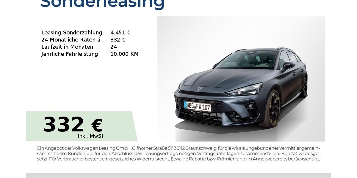 Cupra Leon 7.900 km 46.980 &euro; Bernburg 06406