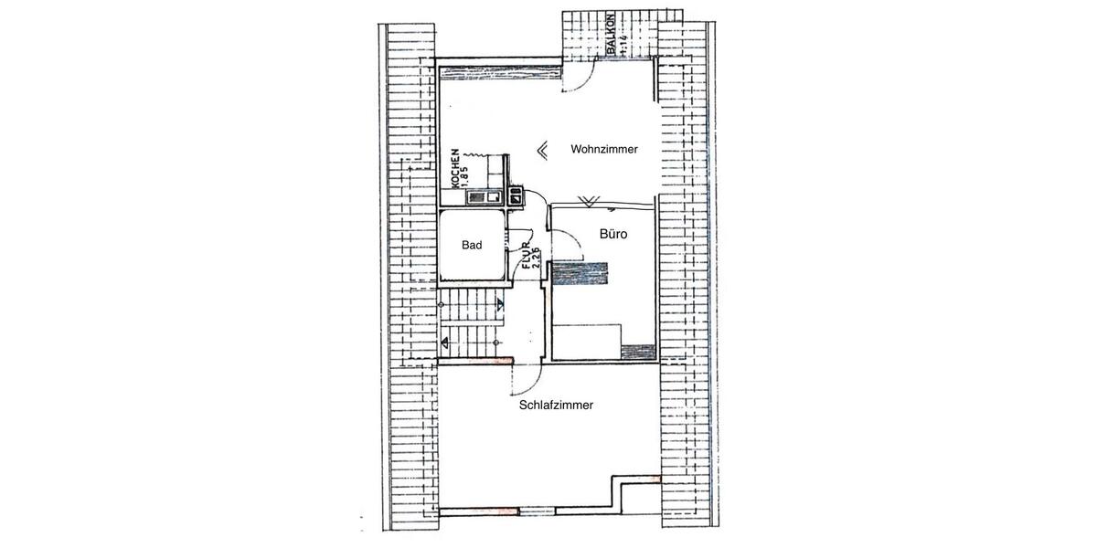 Dachgeschoßwohnung Eppelheim - 3 Zimmer, 60 m&sup2;, 850&euro; | Angebot:25945150