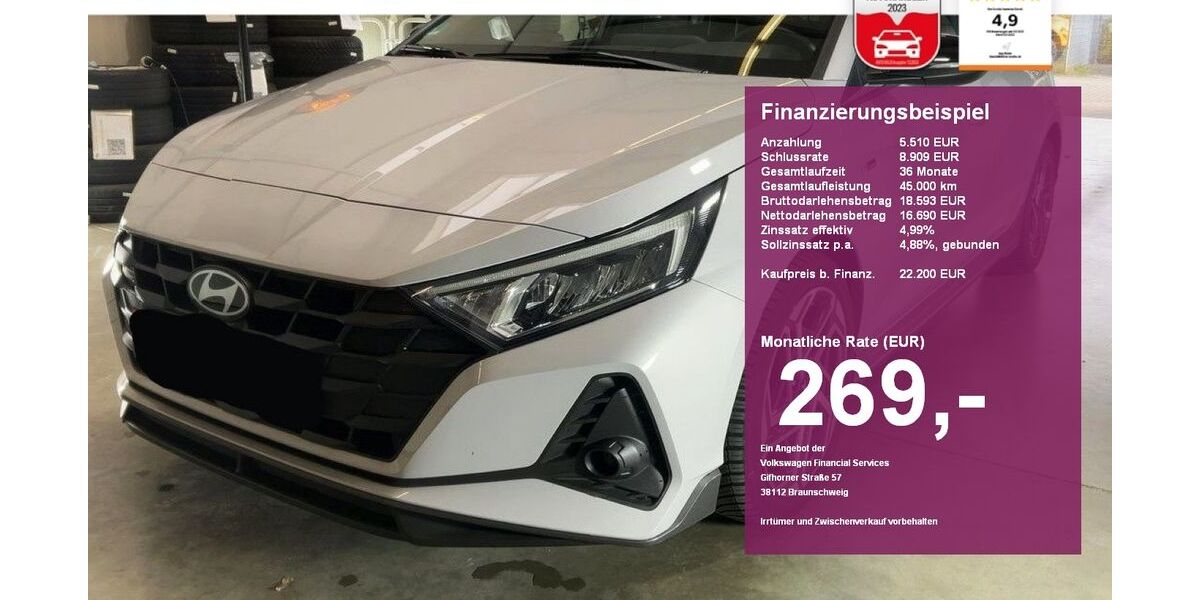 Hyundai i20 29.500 km 22.200 &euro; Albbruck 79774