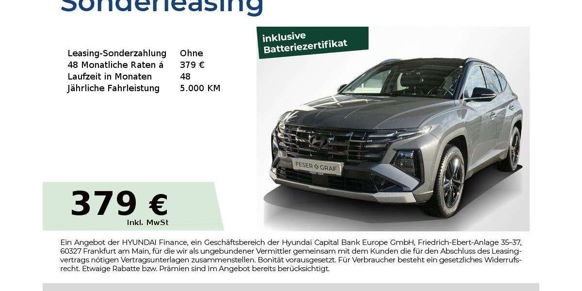 Hyundai TUCSON 5.000 km 42.490 &euro; Fürth 90763