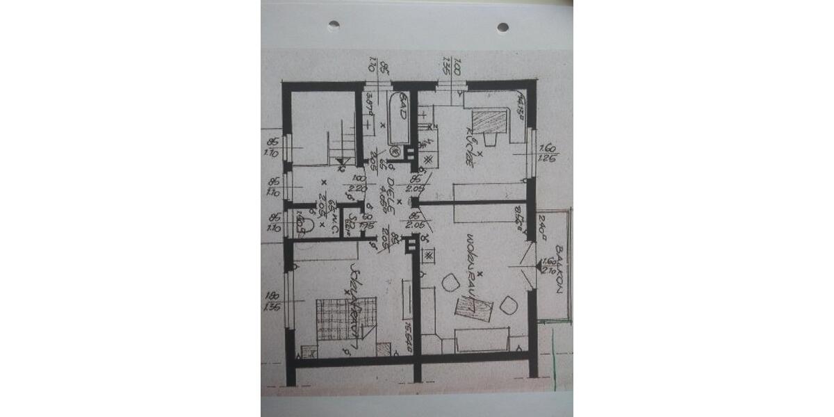 Etagenwohnung Dormagen Broich - 2 Zimmer, 60 m&sup2;, 490&euro; | Angebot:26007080