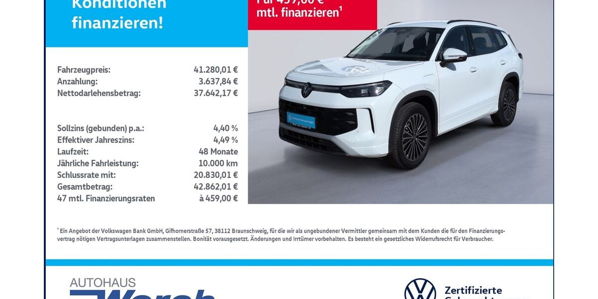 VW Tayron 16.985 km 38.849 &euro; Südharz 06536