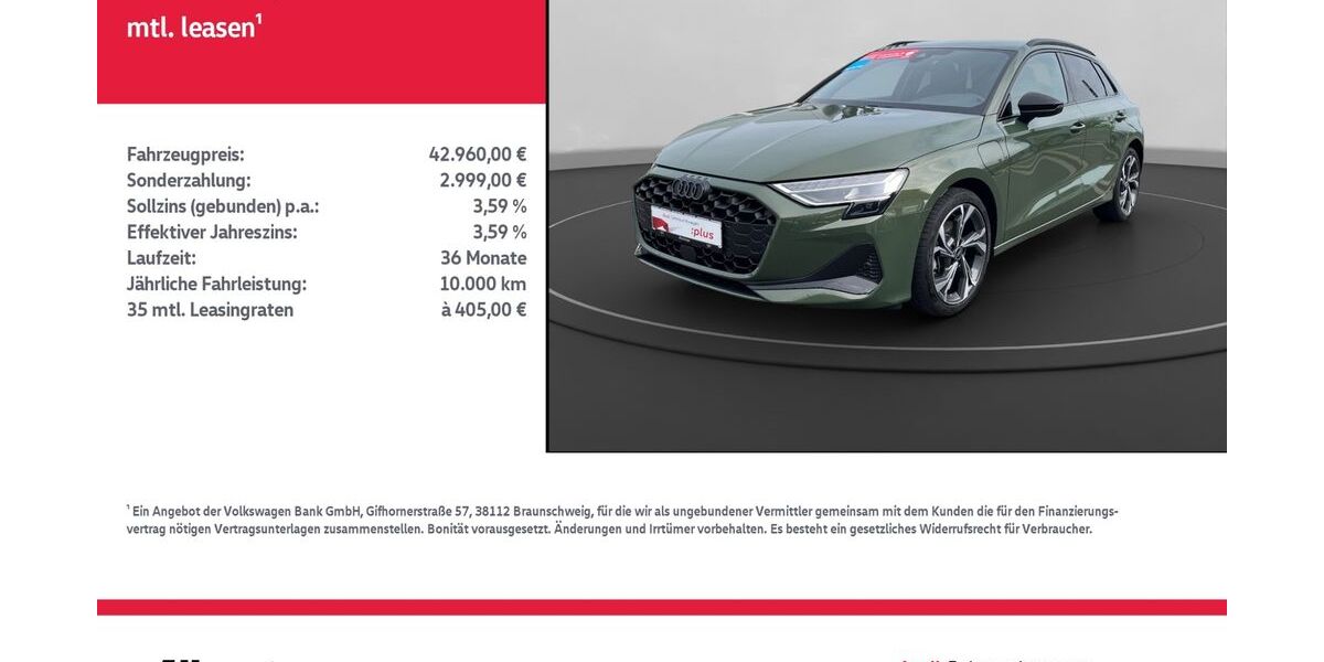 Audi A3 7.610 km 42.960 &euro; Nordhausen 99734