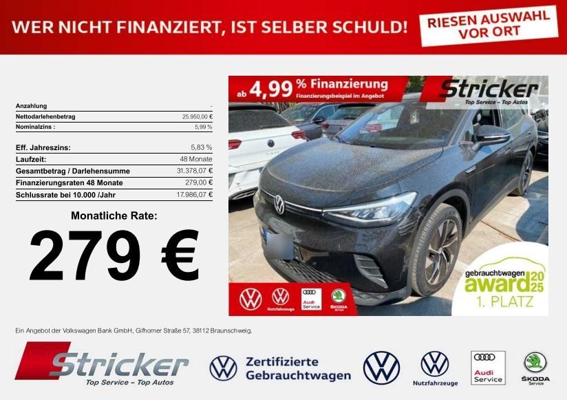 VW ID.4 60.166 km 25.939 € Horn-Bad Meinberg 32805