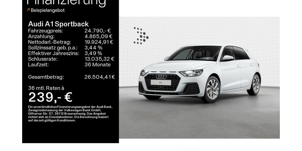Audi A1 6.706 km 24.790 &euro; Schweinfurt 97424