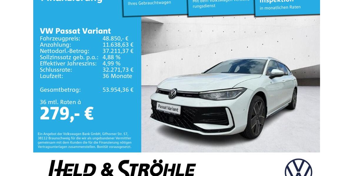 VW Passat Variant 4.998 km 48.850 &euro; Neu-Ulm 89231