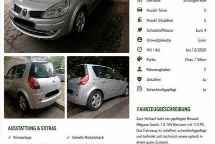 Renault Scenic 114.000 km 3.800 &euro; Bad Muskau 02953