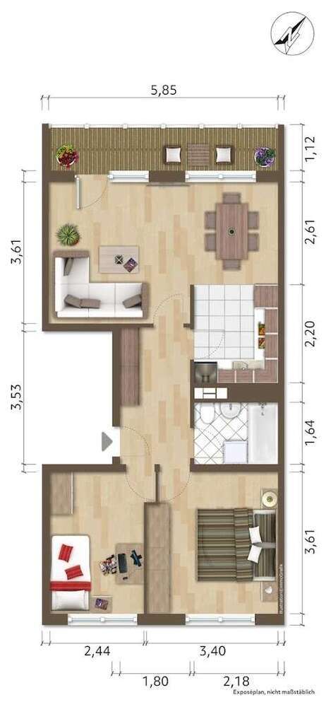 Wohnung zum Mieten in Hoyerswerda 281 € 58.59 m²