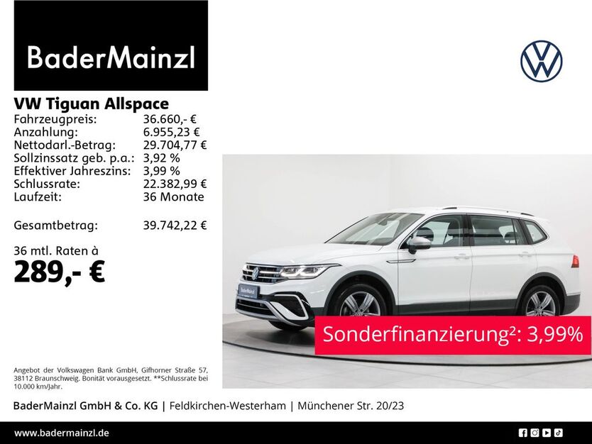 VW Tiguan 40.600 km 36.660 € Feldkirchen/Westerham 83620