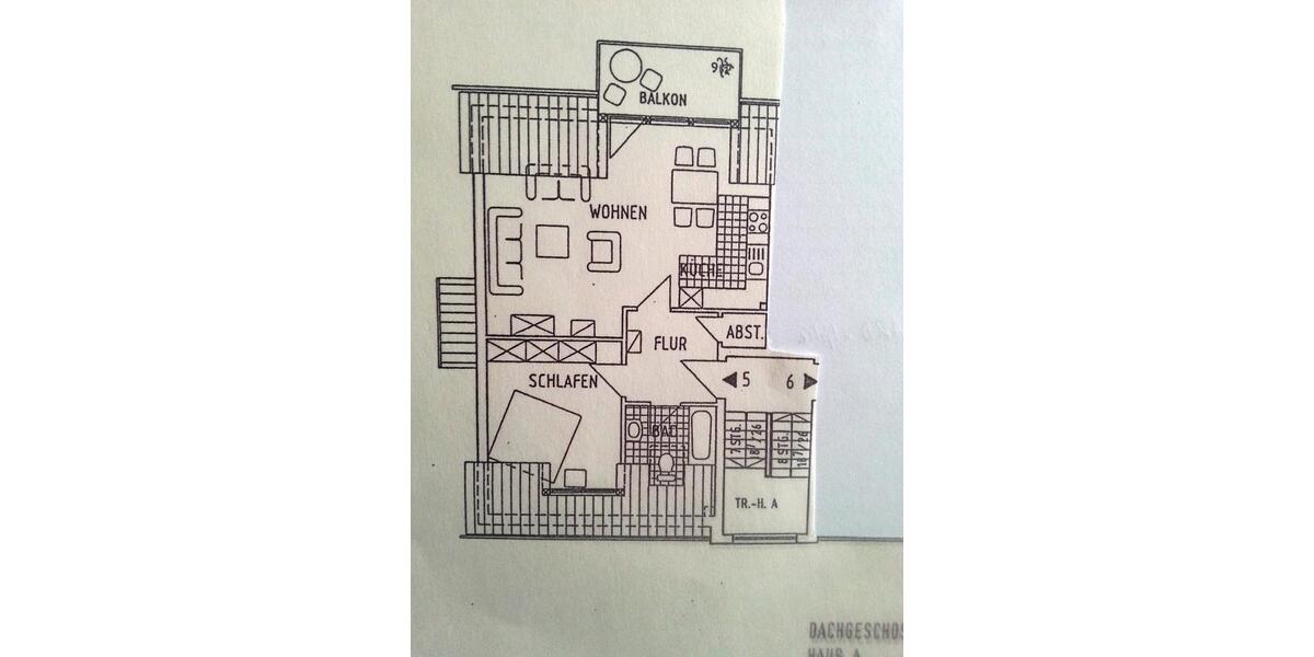 Dachgeschoßwohnung Hohe Börde - 2 Zimmer, 58 m&sup2;, 464&euro; | Angebot:27551707