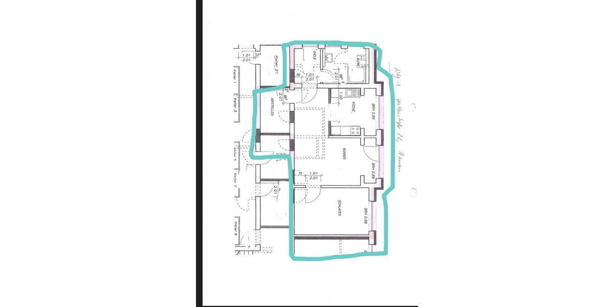Etagenwohnung Hanau Nordwest - 3 Zimmer, 79 m&sup2;, 1.095&euro; | Angebot:26028051