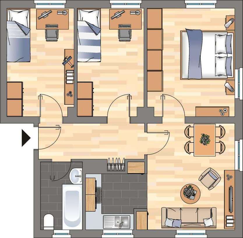 Wohnung zum Mieten in Wilhelmshaven 399 € 59.49 m²