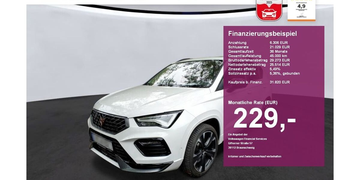 Cupra Ateca 23.300 km 31.820 &euro; Albbruck 79774