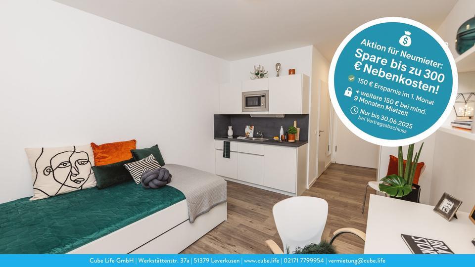 Vollmöbliertes 1-Zimmer-Apartment in Hannover-Hainholz - Jetzt bis zu 300 € Nebenkosten sparen!