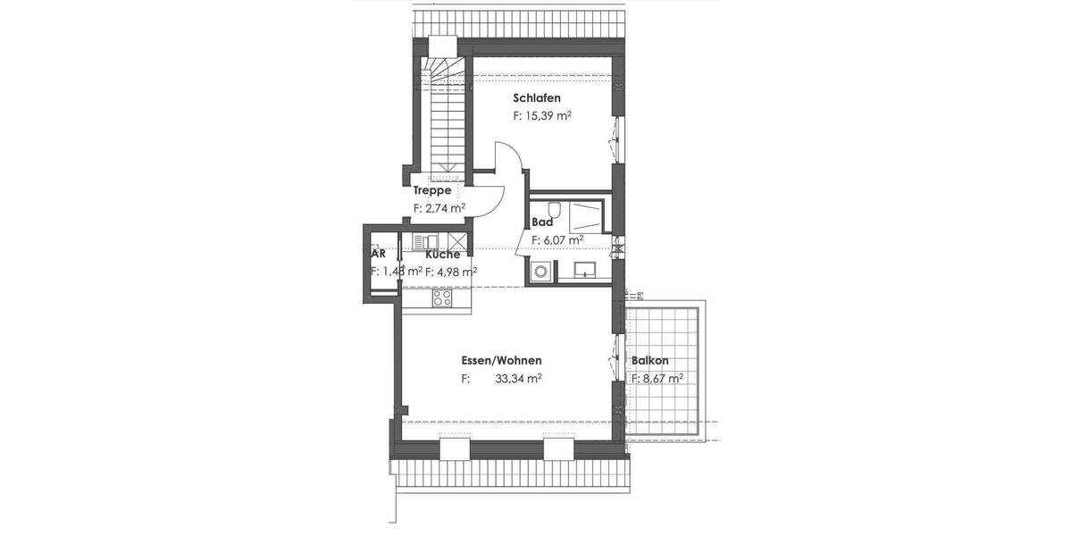 Etagenwohnung Germering Unterpfaffenhofen - 3 Zimmer, 94 m&sup2;, 2.050&euro; | Angebot:25728312