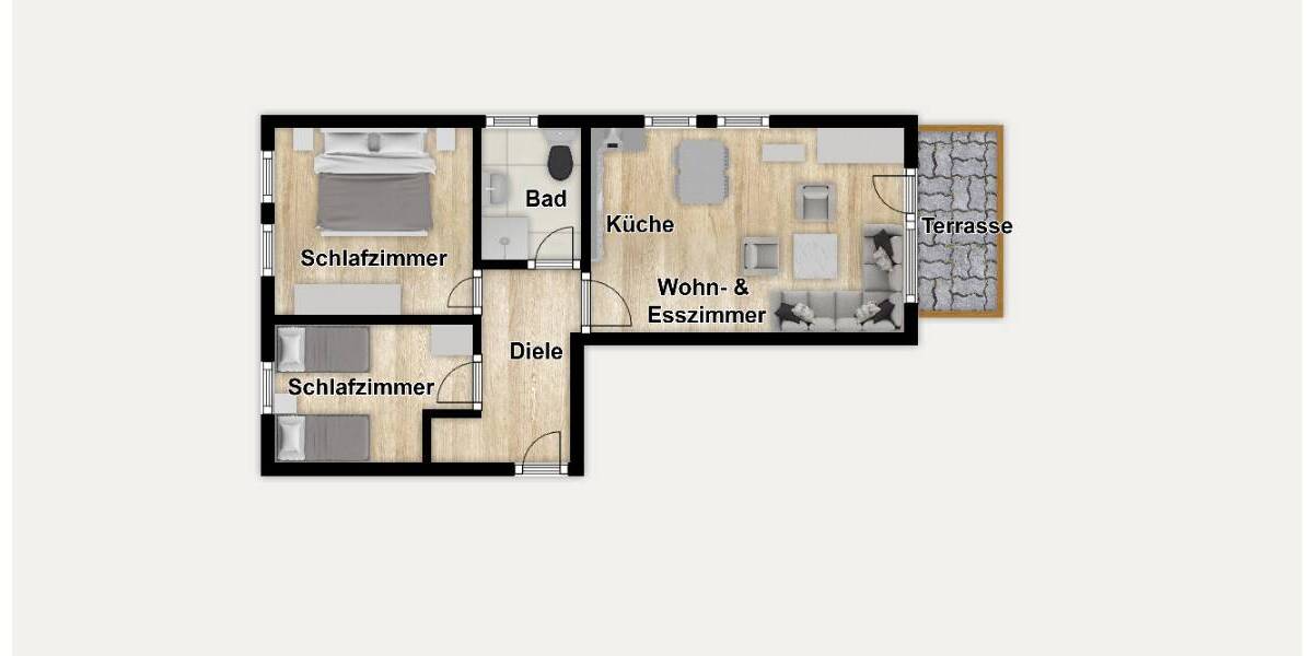 Etagenwohnung Binz - 3 Zimmer, 58 m&sup2;, 330.000&euro; | Angebot:25735265