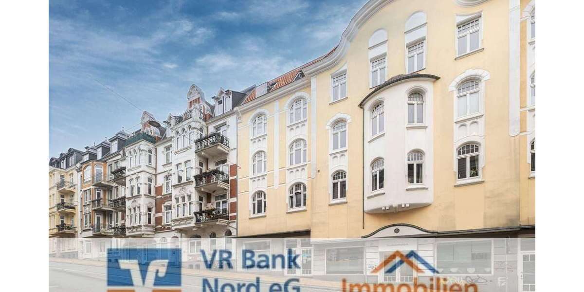 Etagenwohnung Flensburg Altstadt - 4 Zimmer, 123 m&sup2;, 429.000&euro; | Angebot:26082859