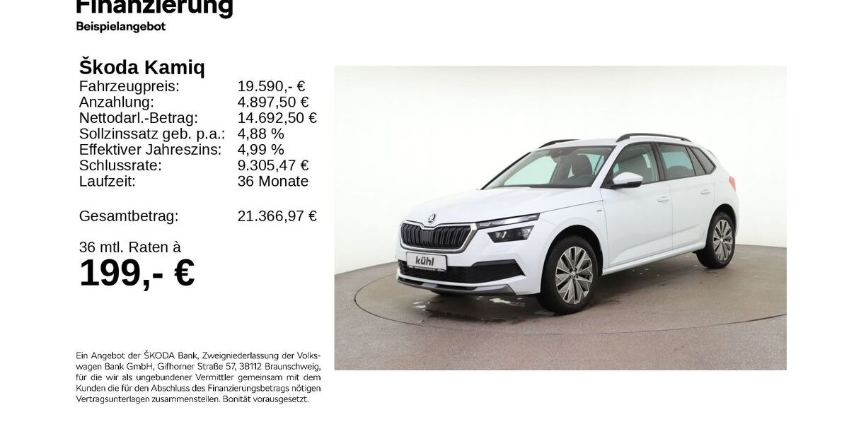 Skoda Kamiq 46.460 km 19.290 &euro; Gifhorn 38518