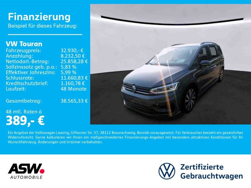 VW Touran 37.900 km 32.930 € Neckarsulm 74172