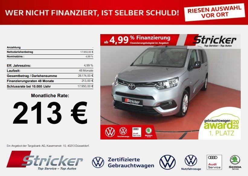 Toyota Proace City 87.085 km 17.949 &euro; Horn-Bad Meinberg 32805