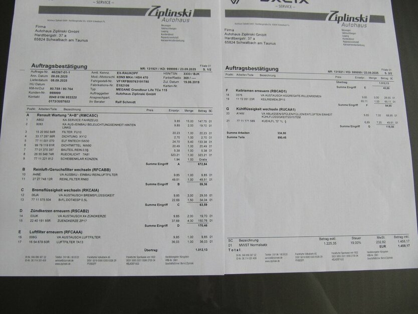Renault Megane Life+ Insp.+ TÜV+ Bremsen HI + NEU + 80.000 km 11.445 € Schwalbach/Taunus 65824
