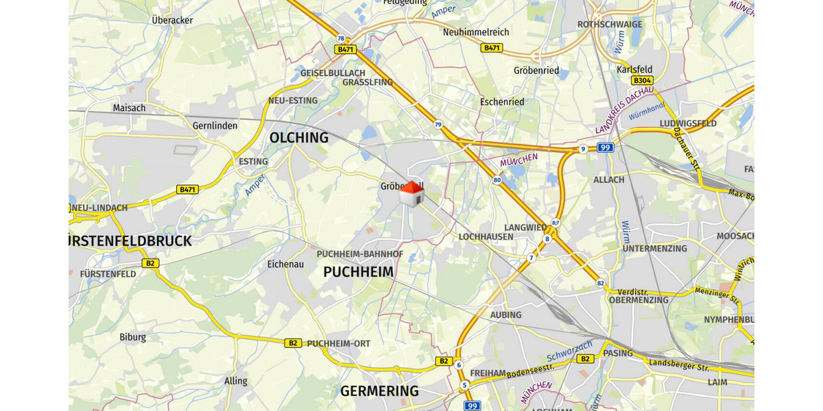 WINDISCH IMMMOBILIEN - Gepflegte 3-Zi. Whg in ruhiger Wohnlage v- Gröbenzell-Süd, bezugsfrei ab 926 - Erdgeschoßwohnung Gröbenzell | Angebot:25178015