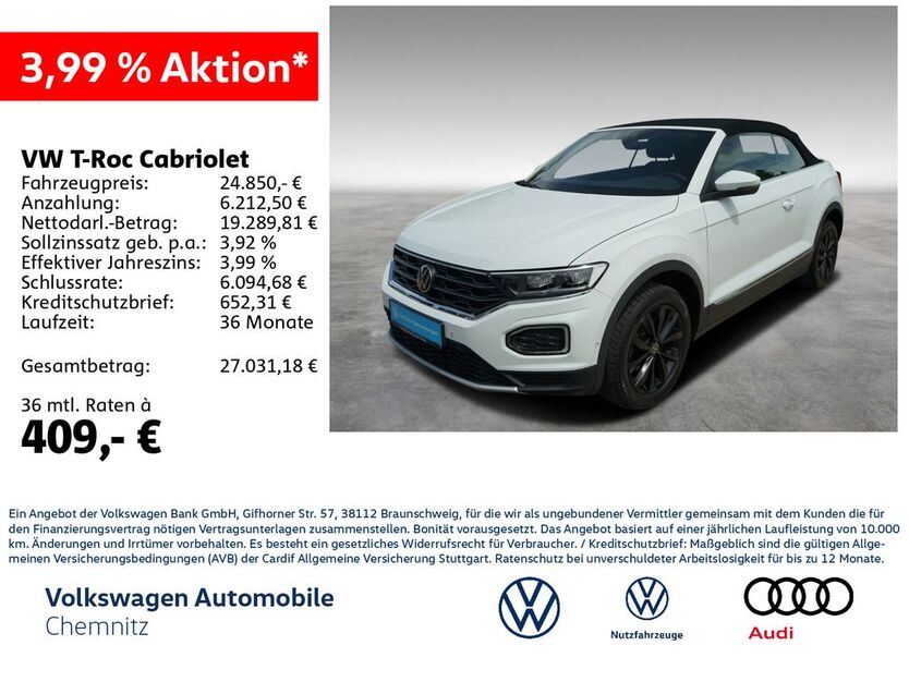 VW T-Roc 36.323 km 24.430 € Chemnitz 09113