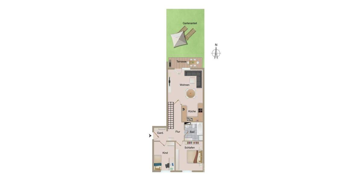 Etagenwohnung Machern - 4 Zimmer, 86 m&sup2;, 202.000&euro; | Angebot:24637067