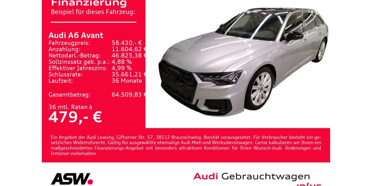 Audi A6 16.800 km 58.430 &euro; Heilbronn 74074