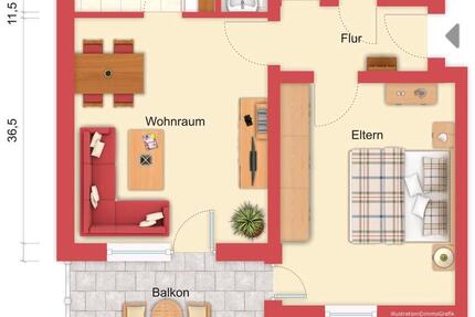 2 Zimmer Wohnung in Rehau 1 zimmer