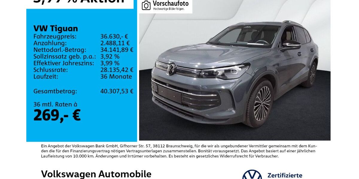 VW Tiguan 13.620 km 36.630 &euro; Leipzig 04178