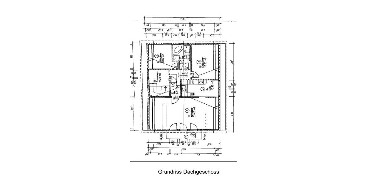 Dachgeschoßwohnung Kirchberg - 3 Zimmer, 82 m&sup2;, 165.000&euro; | Angebot:26150554