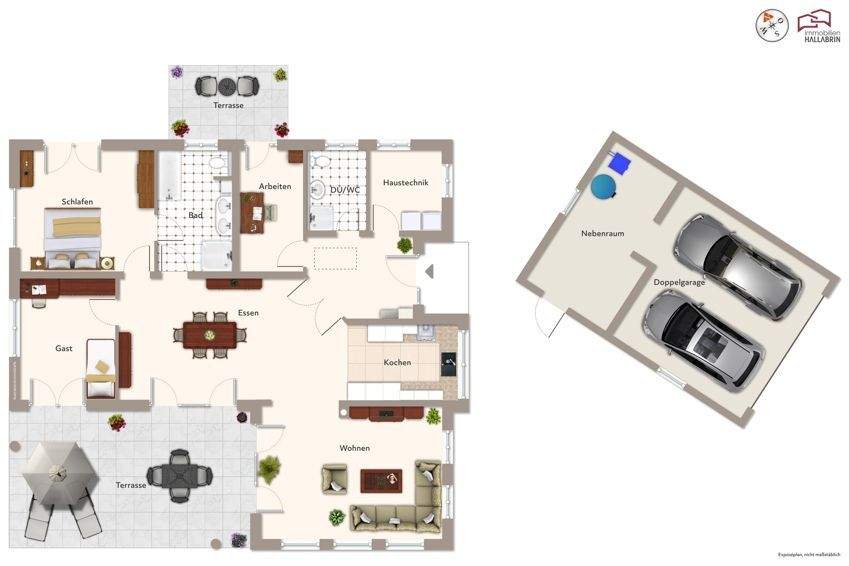 Einfamilienhaus Pocking - 5 Zimmer, 137 m&sup2;, 1.250&euro; | Angebot:24992247