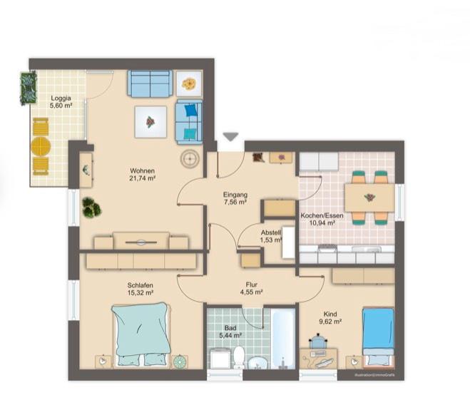 Attraktive 3 Zimmer Wohnung in Westerstede 3 zimmer